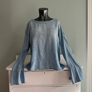 cloth & stone reversible chambray top